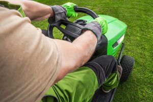 sports field mowing